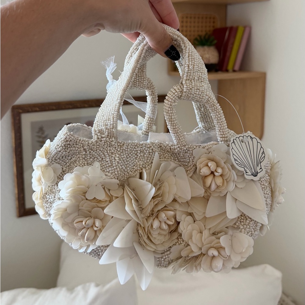 Floral Beaded Handbag